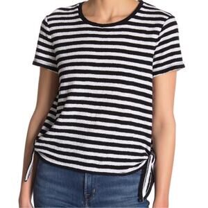 Madewell | Side Tie Striped Short Sleeve Tee Size S